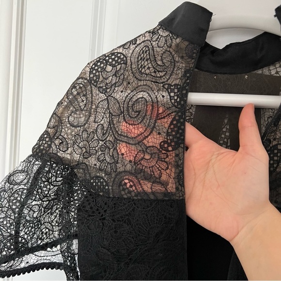 SELF-PORTRAIT
Line Lace Mini Dress - Picture 8 of 15